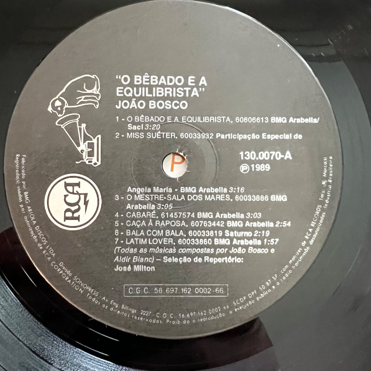João Bosco - O Bebado E A Equilibrista / 1. Brasil-Pres 1989 - (VG++/VG++)