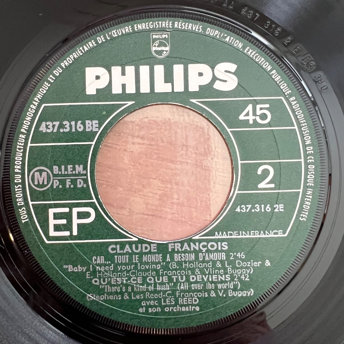 Claude François - Quand Un Beau Passe / 7"EP - 1. France 1965 - (VG+/VG+)