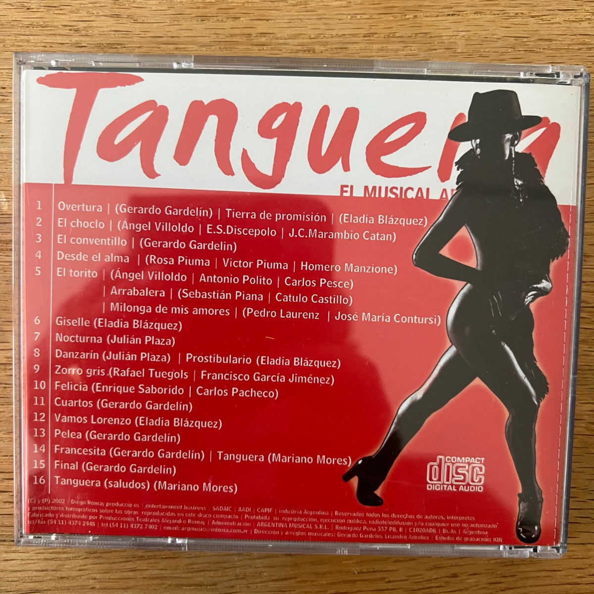 Gerardo Gardelin, Lidia Borda - Tanguera / CD - 1. Argentina-Press. 2002 - (M-/M-)