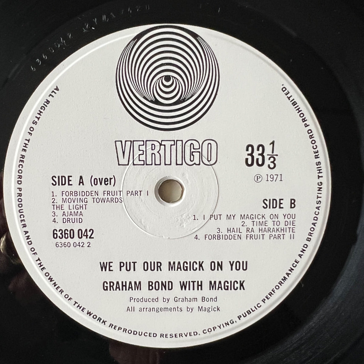 Graham Bond With Magick - We Put Our Magick On You / 1. UK-Press. 1971 -(M-/VG+)