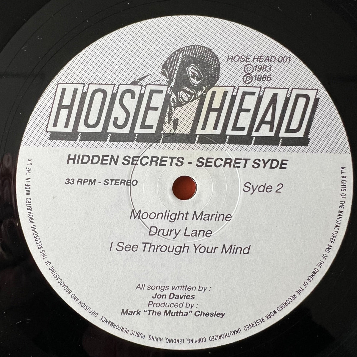 Secret Syde - Hidden Secrets / UK-Press. 1986 - (M-/VG++)