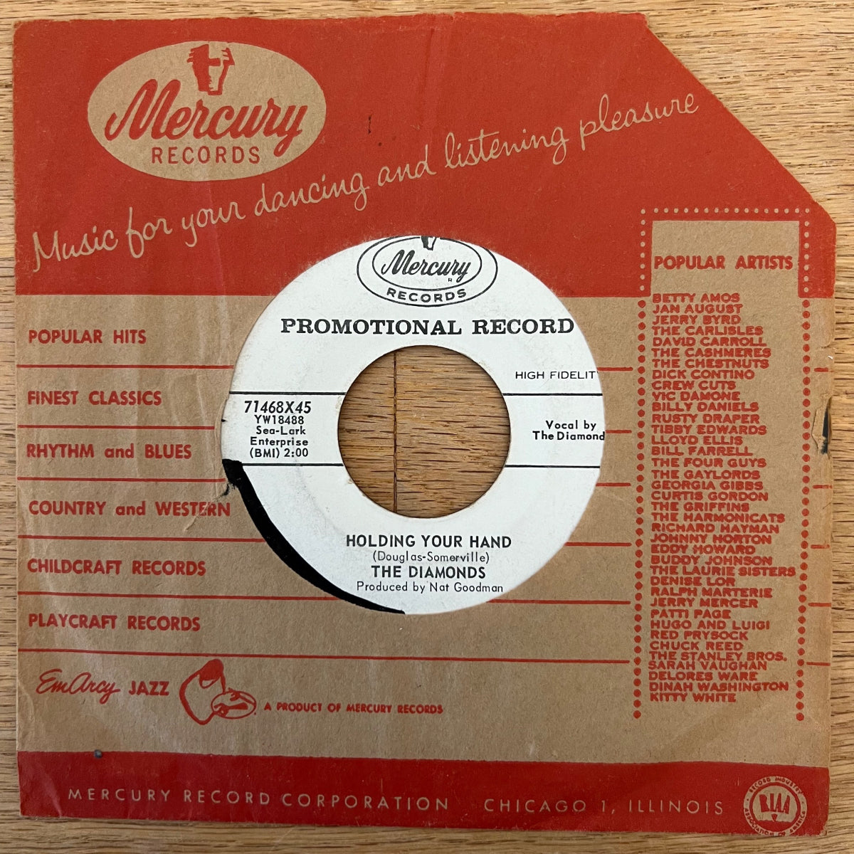 Diamonds - Sneaky Alligator / Promo US 1959 - (G+/VG)