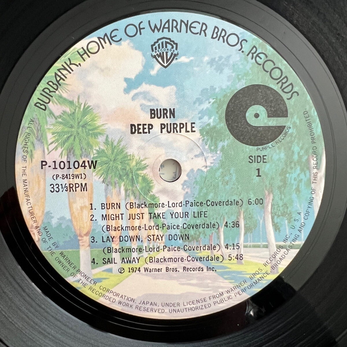 Deep Purple - Burn / Japan Press. 1985 - (M-/M-)
