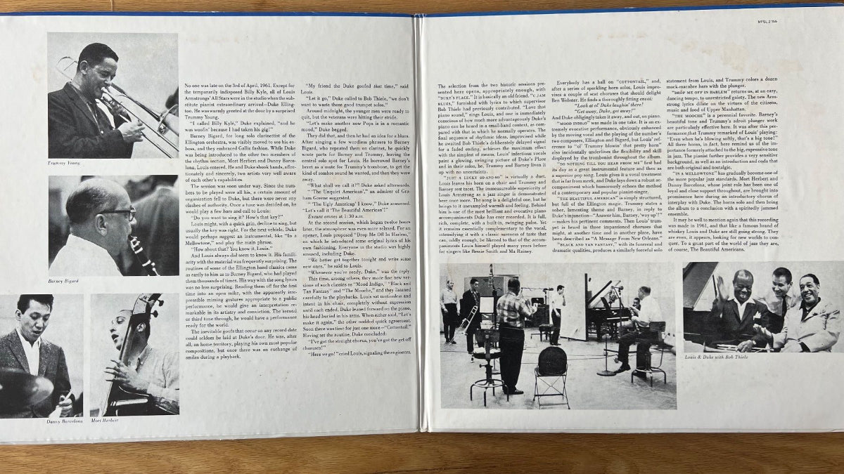 Louis Armstrong & Duke Ellington - The Great Reunion../ 2 LP - Audioph. MFSL 1984 - (M-/M-)