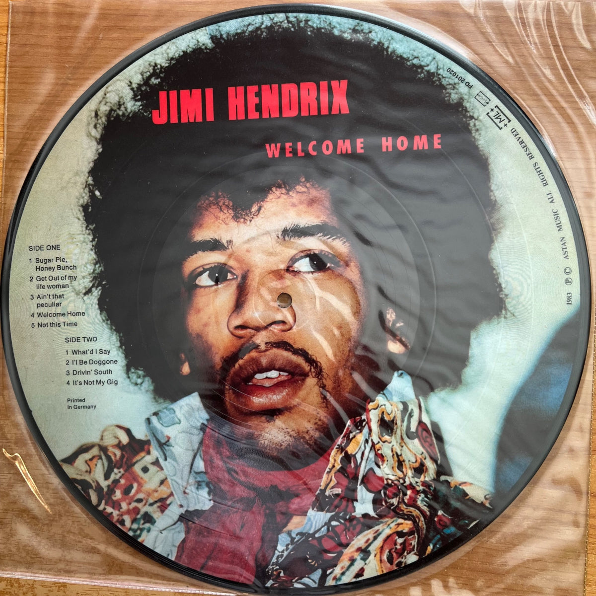 Jimi Hendrix - Welcome Home / 1. Swiss-Press. 1983 - (M-/Plastic Cover)