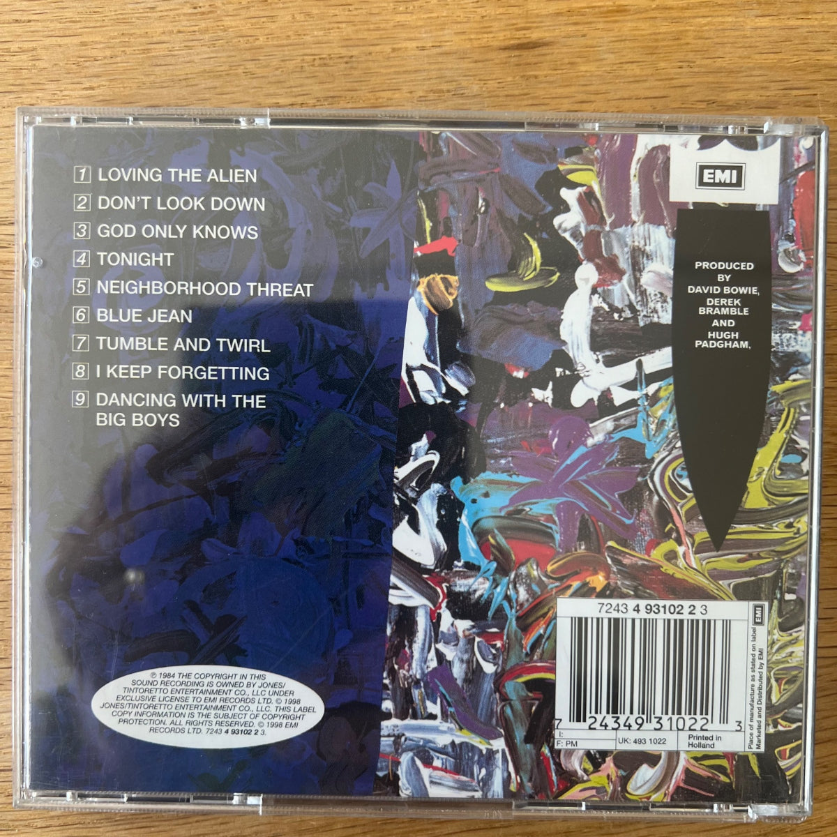David Bowie - Tonight / CD - UK-Press. 1998