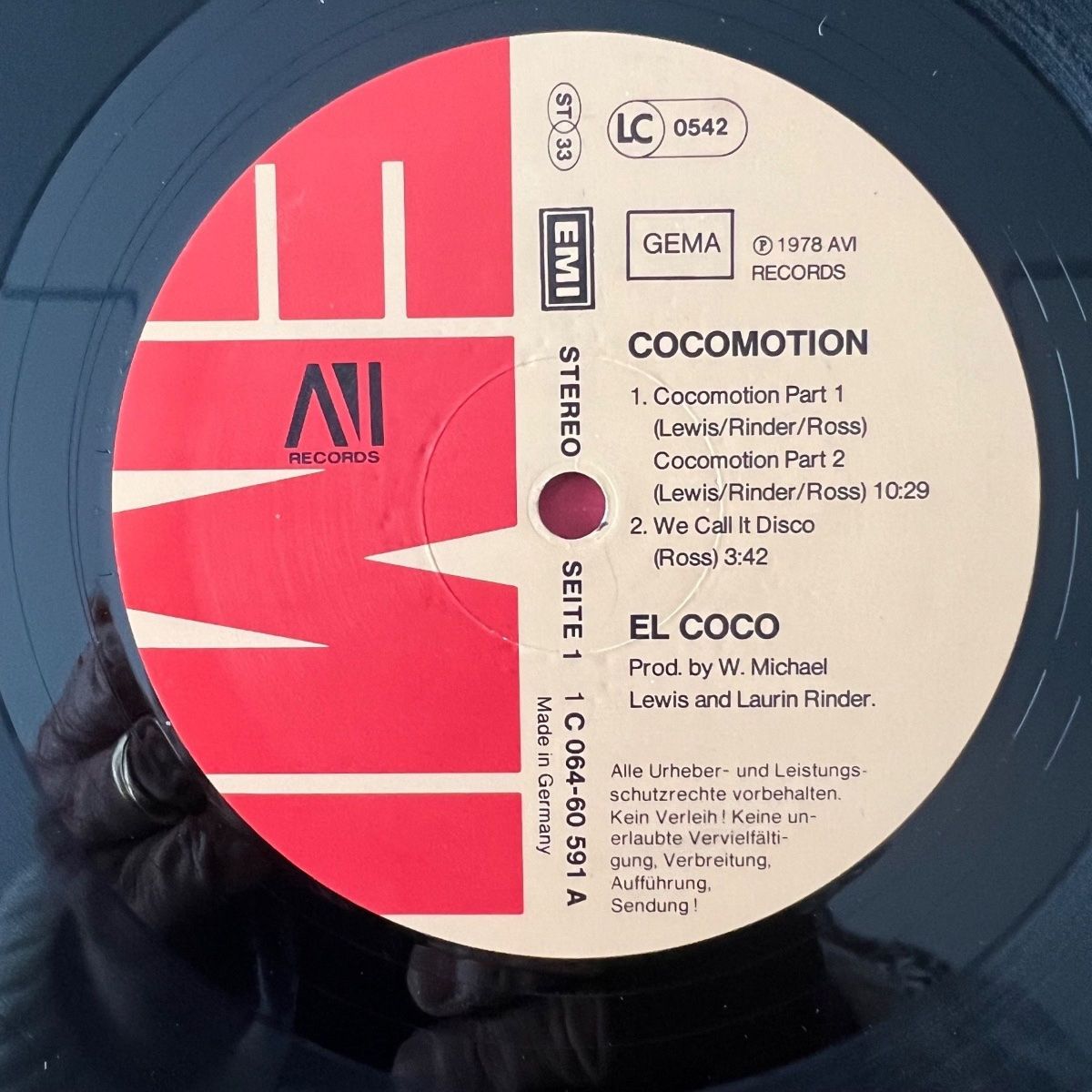 El Coco - Cocomotion / 1. D-Press. 1978 - Cult Disco - (M-/VG++)