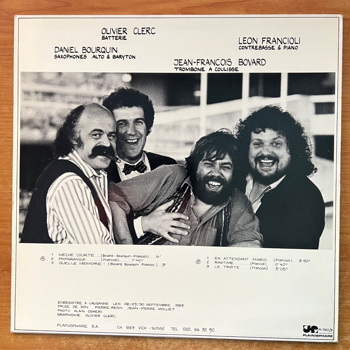 Bovard, Bourquin, Francioli, Clerc - Source Mémoire / 1. Swiss-Press. 1983 (M-/M-)