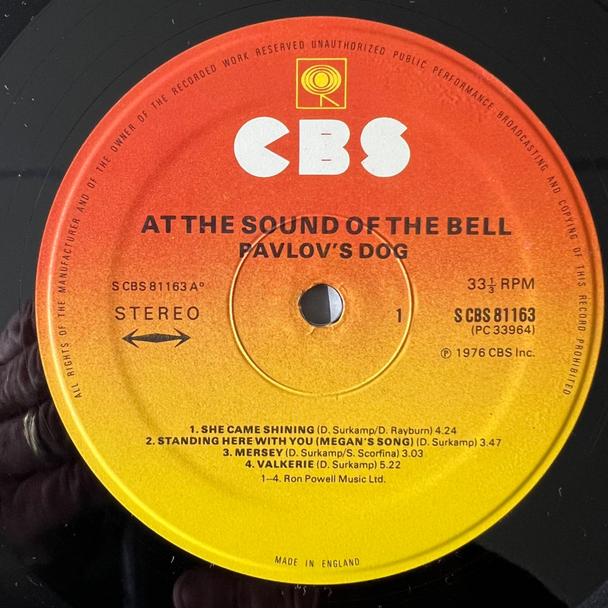 Pavlov's Dog - At The Sound Of The Bell / 1st UK Press. 1976 - (M-/VG++)