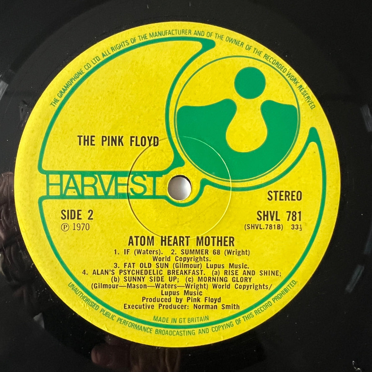 Pink Floyd - Atom Heart Mother / 1ère édition britannique. 1970 - (M-/VG++)