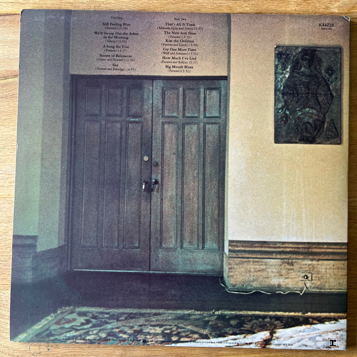 Gram Parsons et Emmylou Harris - GP / 1re édition britannique. 1973 - (M-/TB++)