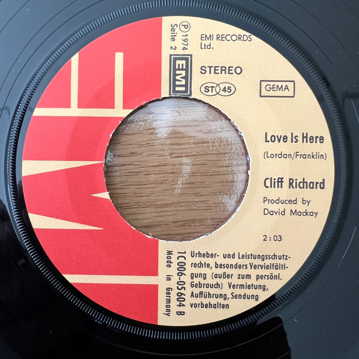 Cliff Richard - (You Keep Me) Hangin' On / 1. D-Press. 1974 - (M-/VG+)