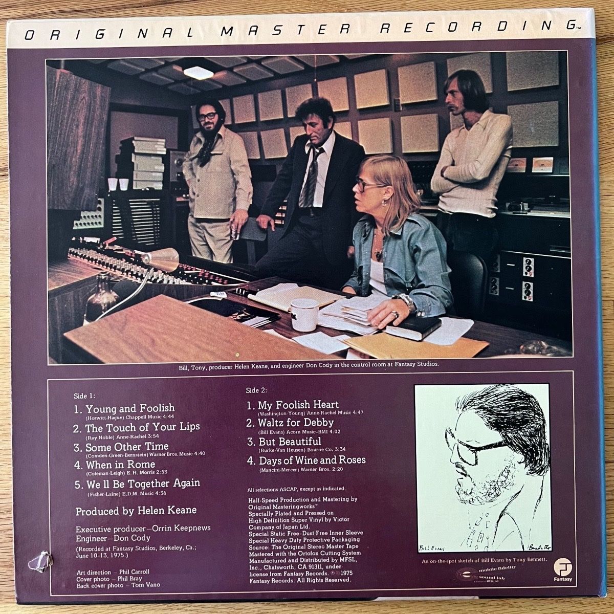 Tony Bennett & Bill Evans - Same / Audiophile MFSL-Press. 1984 - (M-/VG++)