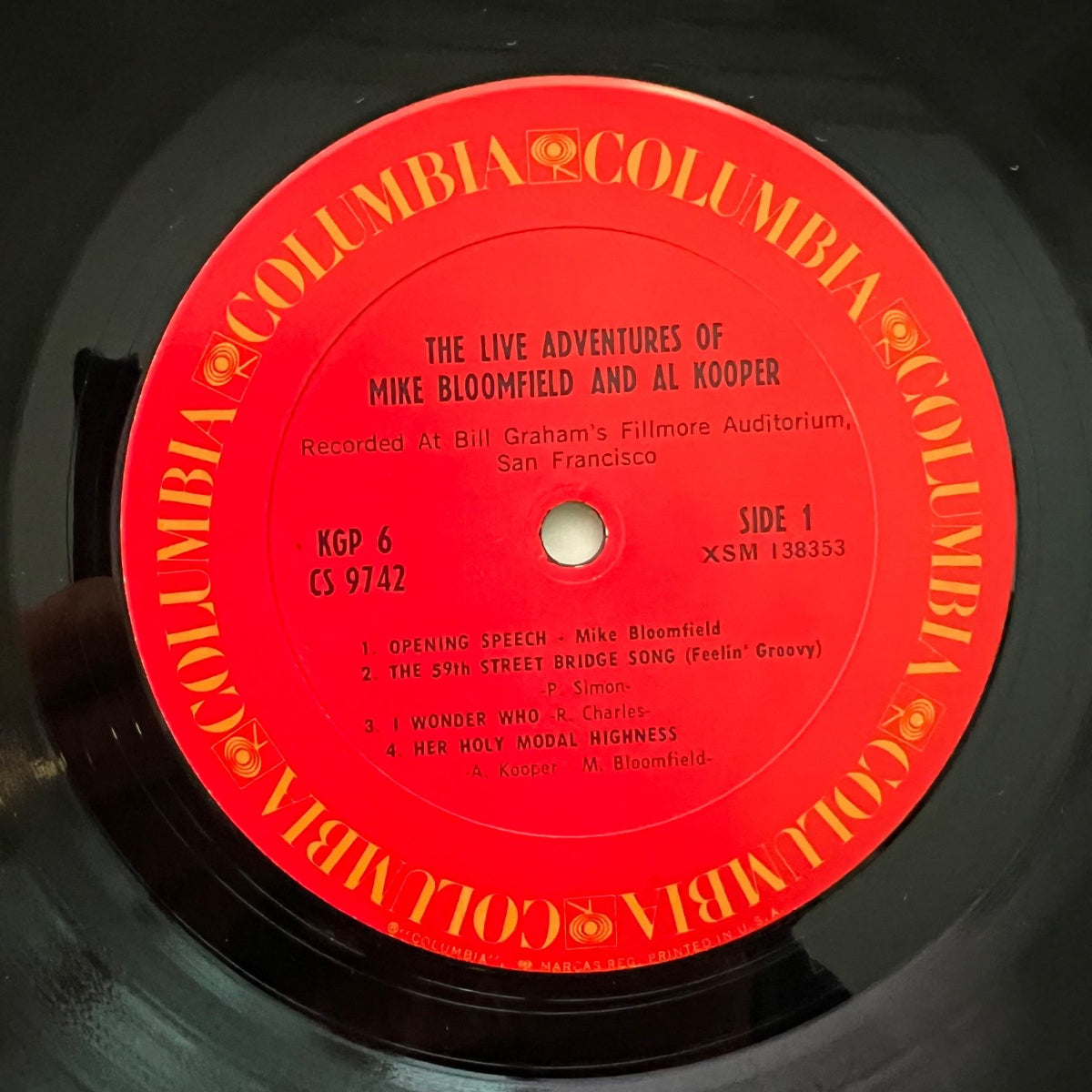 Mike Bloomfield & Al Kooper - Live Adventures.. / US Press. RE - (M-/M-)
