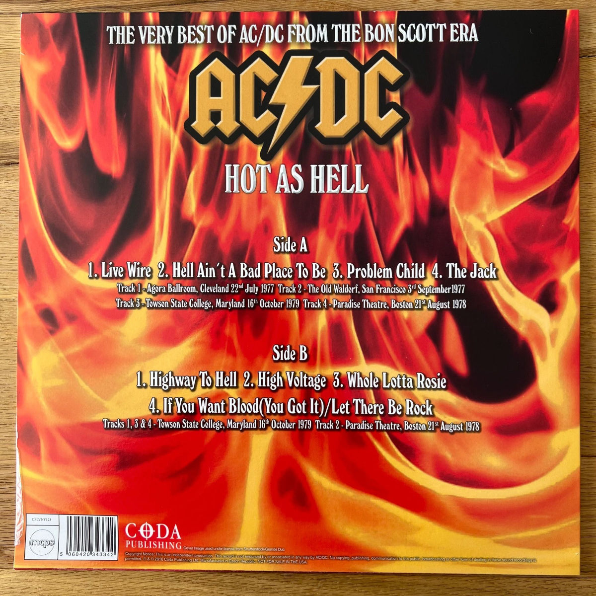 AC/DC - Hot As Hell / 1. Czech-Press. 2016 - Red Vinyl (Mint/Mint)