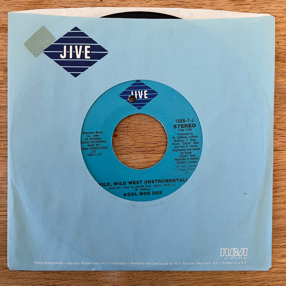Kool Moe Dee - Wild, Wold West / 1st US Press. 1988 - (VG+/M-)