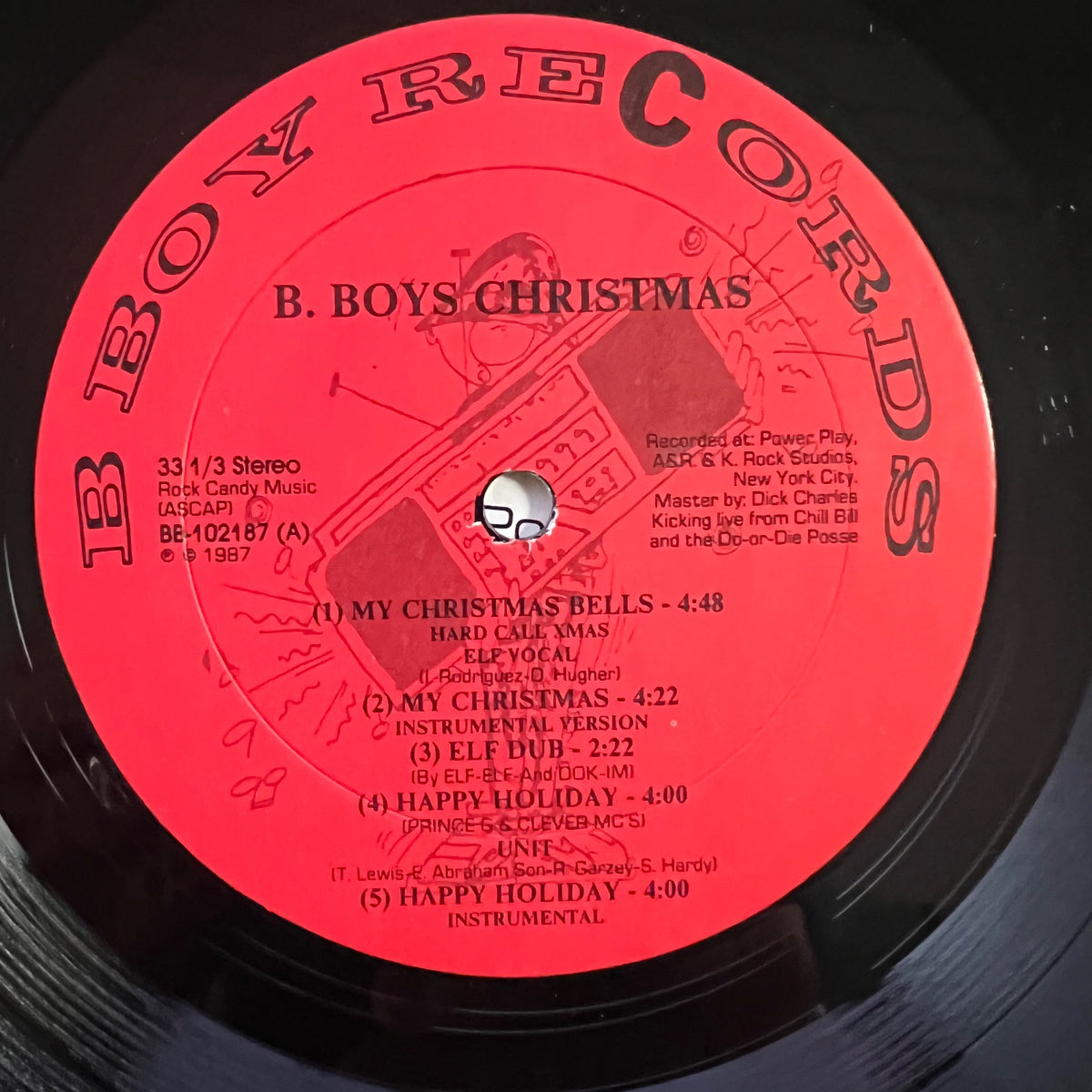 Various - B. Boys Christmas / 1. US Press. 1987 - Hip Hop - (M-/VG++)
