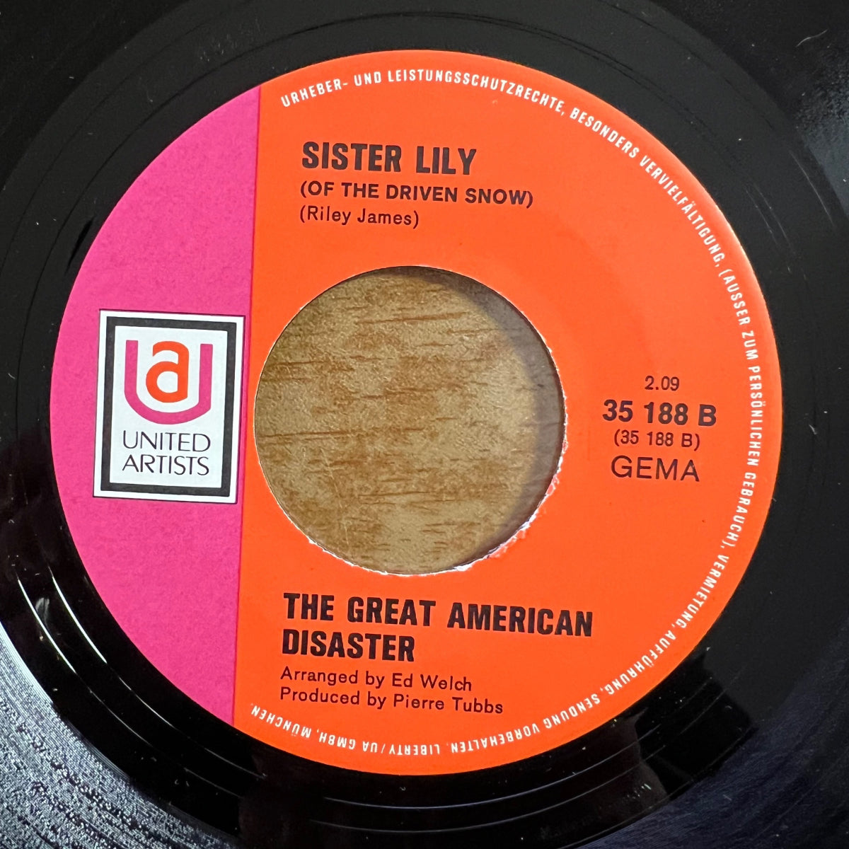 Great American Disaster - The Pushbike Song / 1. Press. 1971 - (VG++/VG+)
