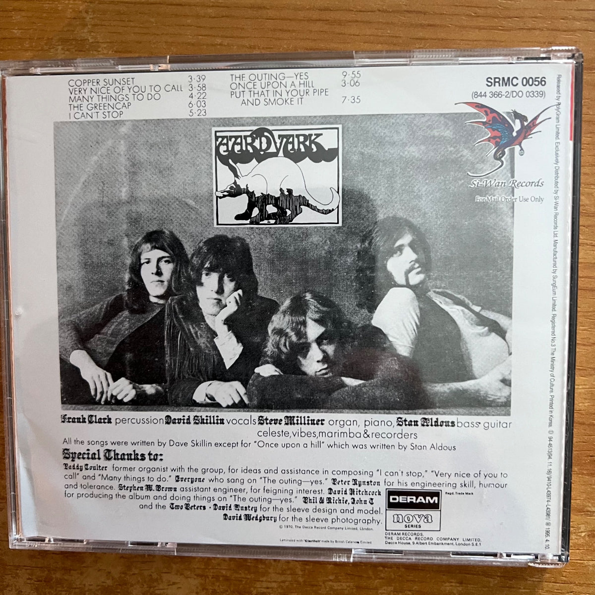 Aardvark - Same / CD - 1. South Korea-Press. 1995 - (M-/VG++)