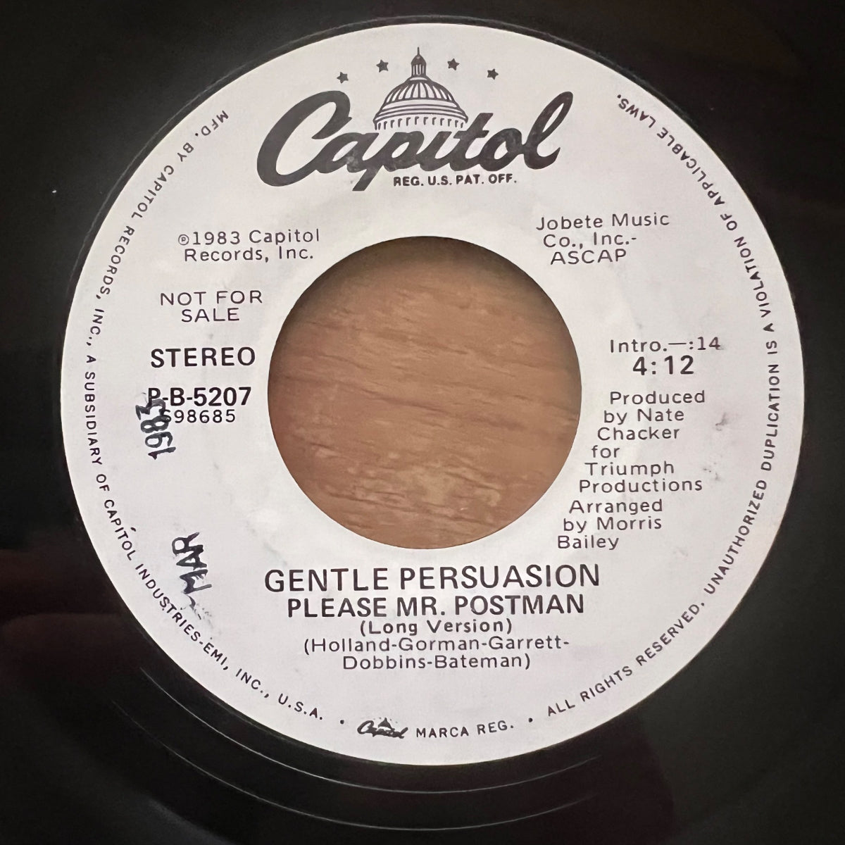 Gentle Persuasion - Please Mr. Postman / US-Promo 1983 - (M-/Neutral)