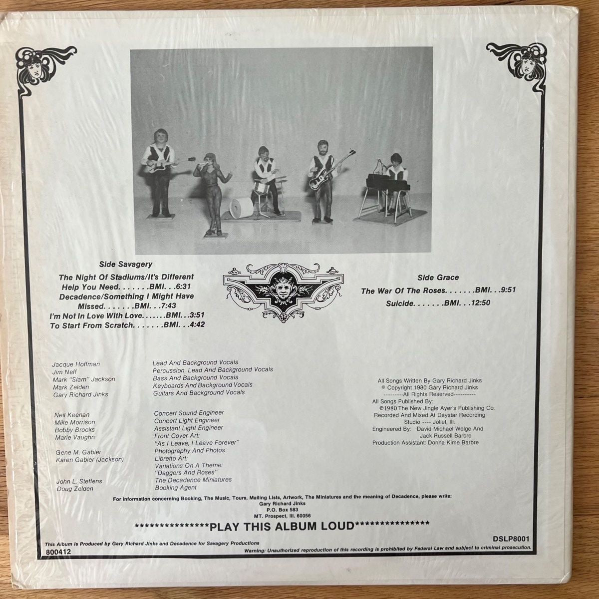 Decadence - Savagery & Grace / 1. US-Press. 1980 - (M-/M-)