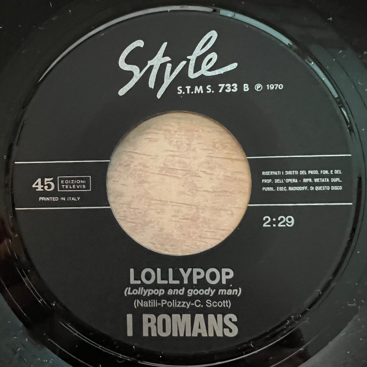 I Romans - Nel Fondo Di Un Bicchiere / 1. Italy-Press. 1970 - (VG++/VG++)