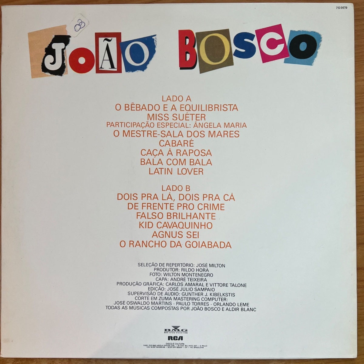 João Bosco - O Bebado E A Equilibrista / 1. Brasil-Pres 1989 - (VG++/VG++)