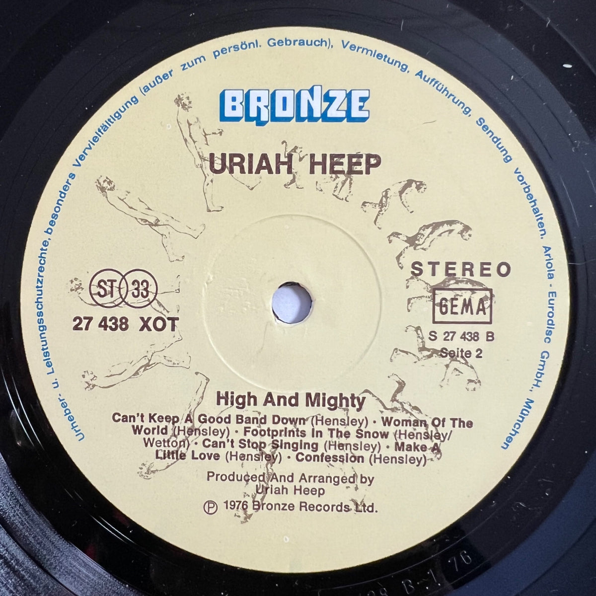 Uriah Heep - High And Mighty / 1. D-Press. 1976 - (M-/VG++)