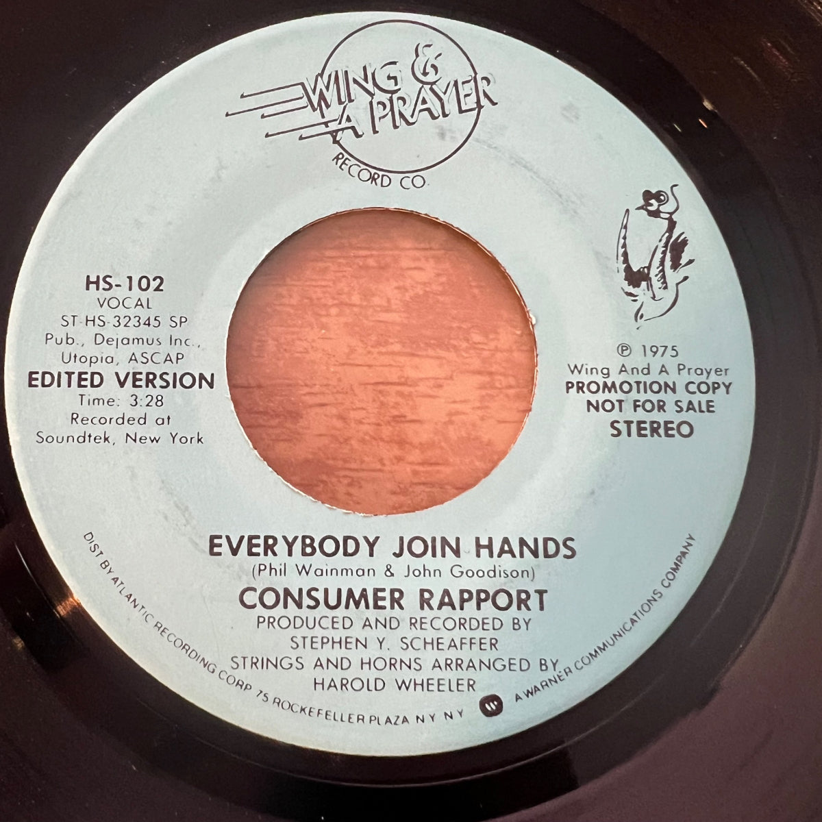 Consumer Rapport - Everybody Join Hands / US-Promo 1975 - (M-/Neutral)