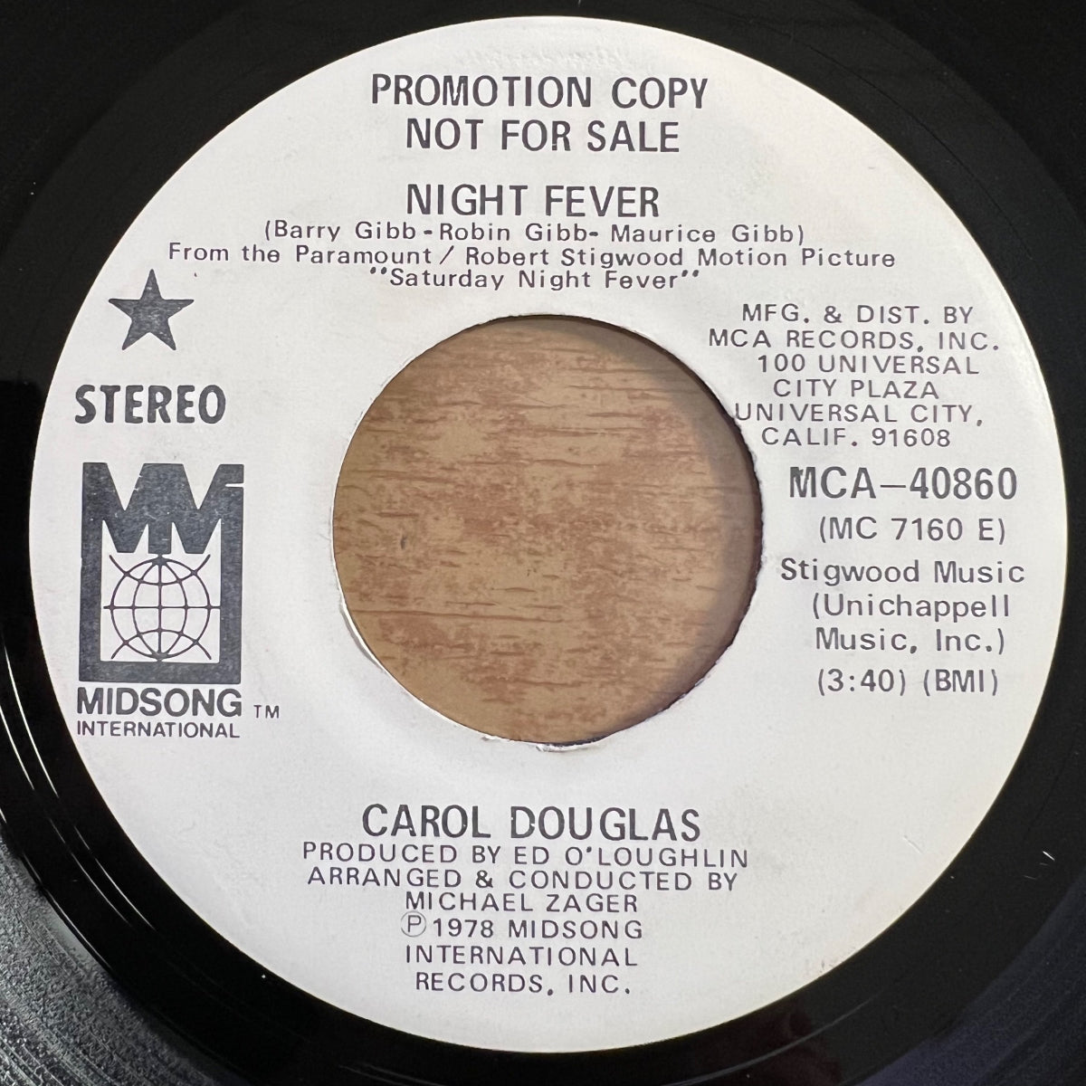 Carol Douglas - Night Fever / US-Promo 1978 - (VG++/Neutral)