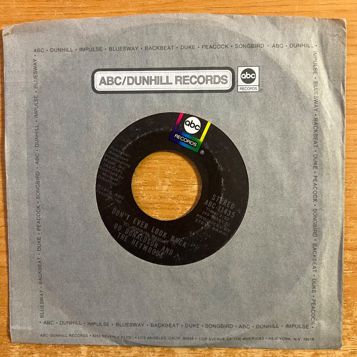 Bo Donaldson & The Heywoods - Billy Don't Be A Hero / 1. US-Press. 1974 - (M-/VG+)