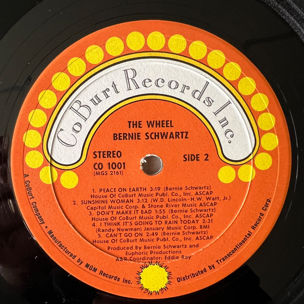 Bernie Schwartz - The Wheel / 1. US-Press. 1970 - (M-/VG++)