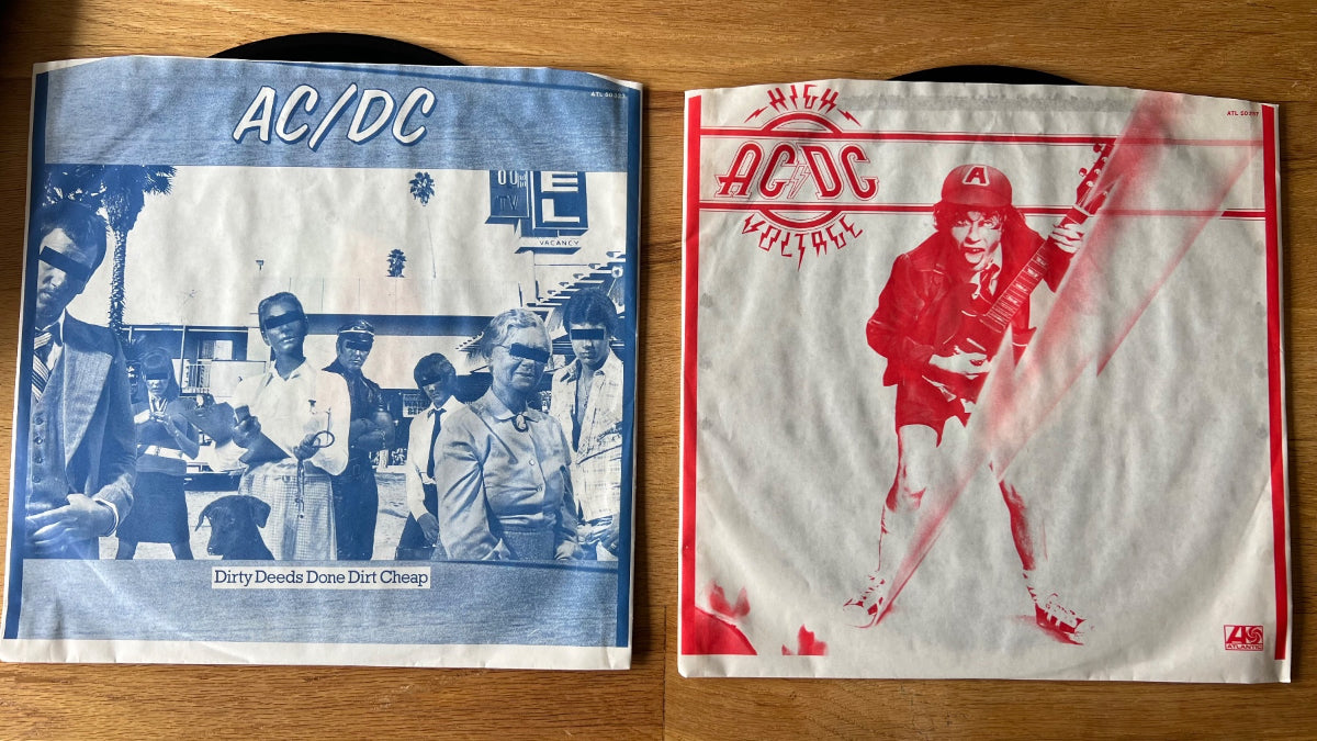 AC/DC - 3 Record Set / 1. D-Press. 1981 incl. 7" & Poster & Single Puck - (M-/VG++)