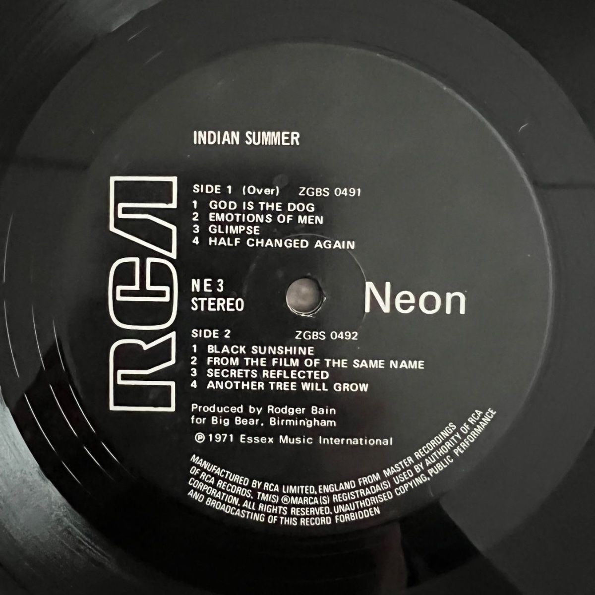 Indian Summer - Same / 1st UK Press. 1971 - (M-/VG++)