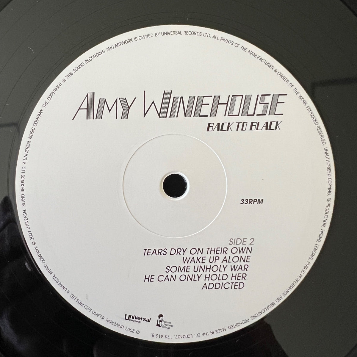 Amy Winehouse - Back To Black / 1. EU-Press. 2007 - 180gr. - (M-/VG+)