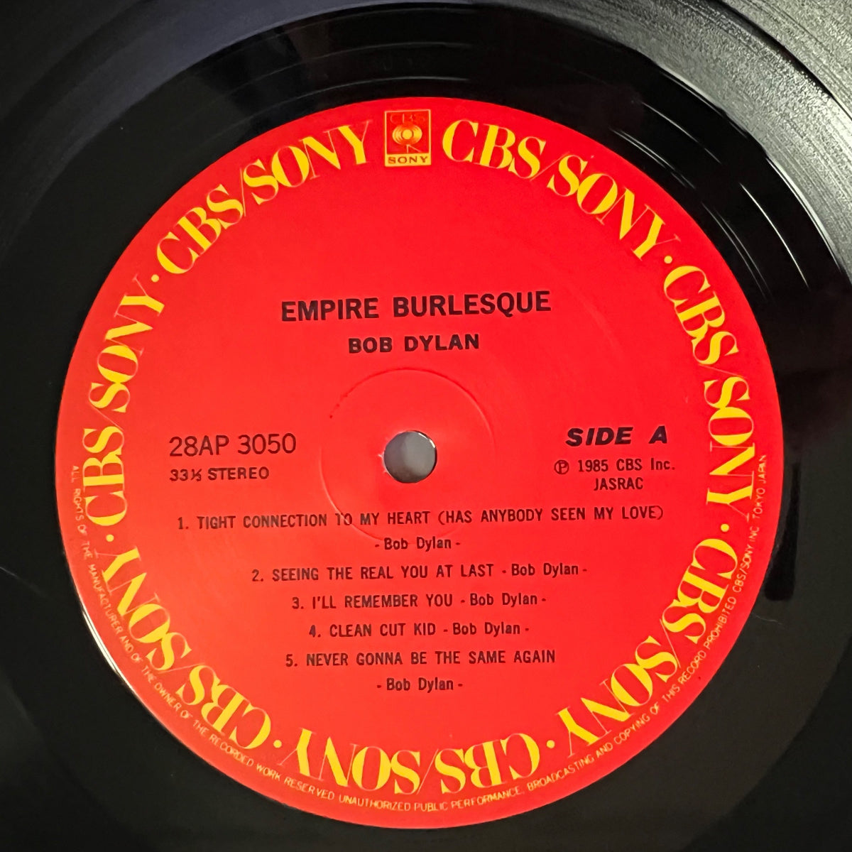 Bob Dylan - Empire Burlesque / 1st Japan Press. 1985 - (M-/M-)