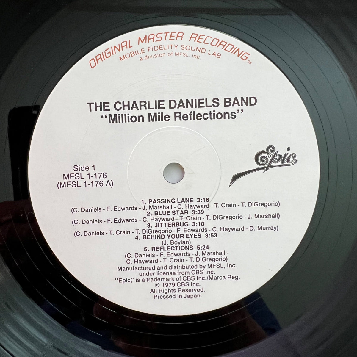 Charlie Daniels Band - Million Mile Reflections / Audiophile MFSL 198 ? - (M-/VG++)