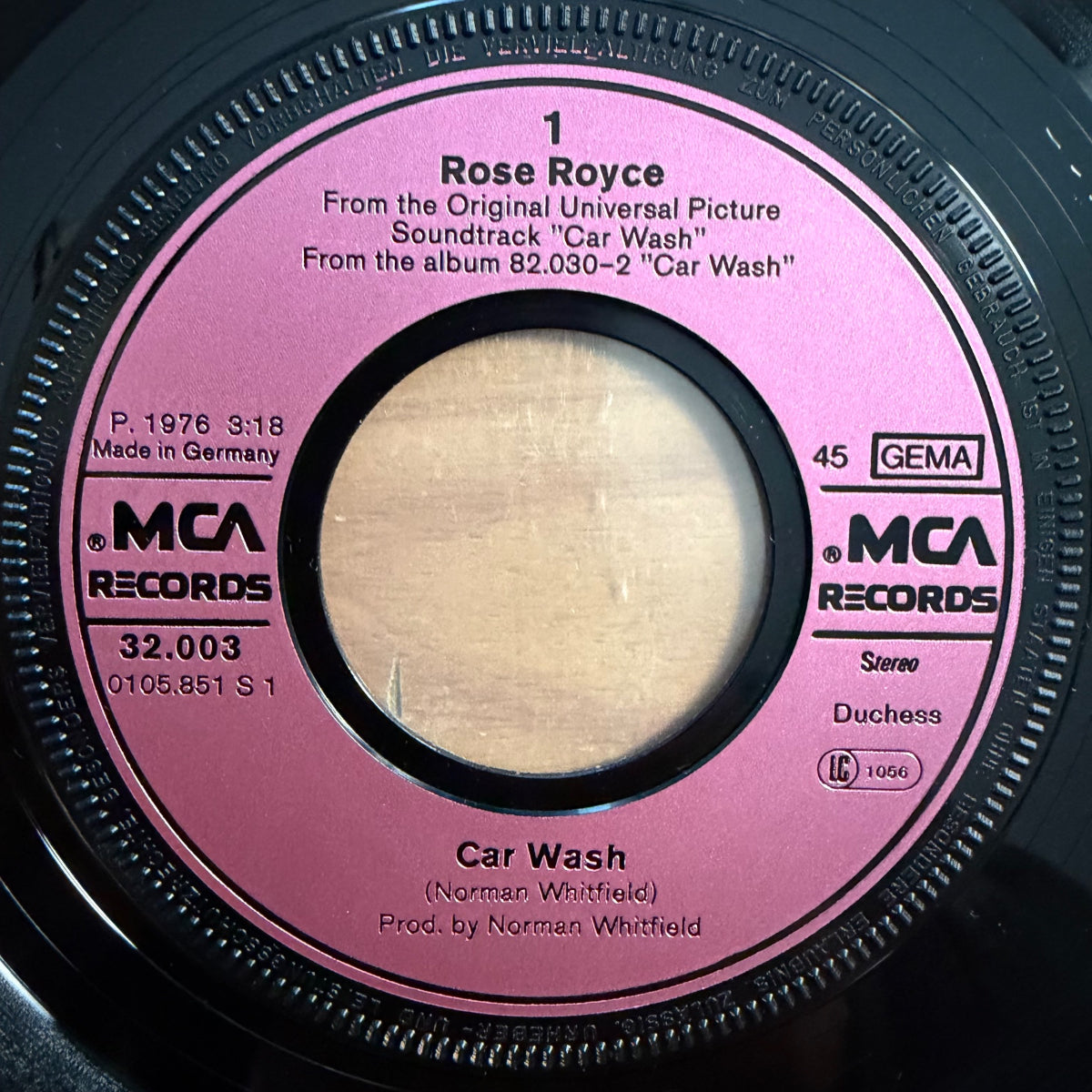 Rose Royce - Car Wash / 1. D-Press. 1976 - (M-/VG++)