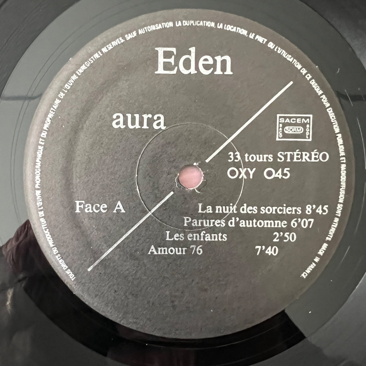 Eden - Aura / 1. France-Press. 1979 - (VG++/VG++)