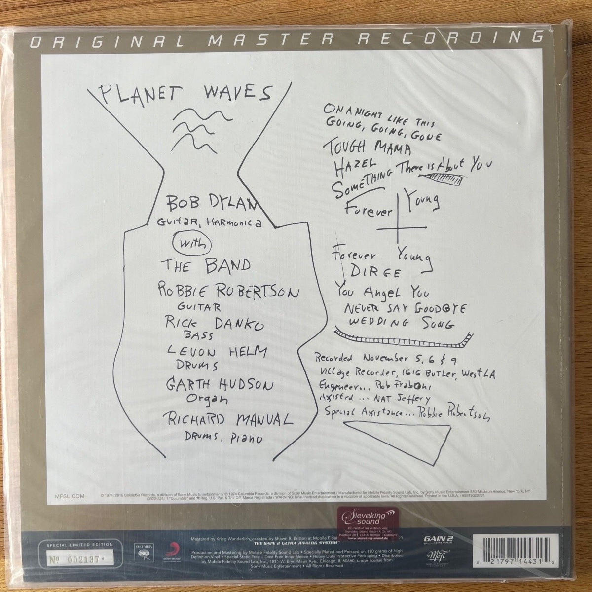 Bob Dylan - Planet Waves / Audiophile MFSL 2015 - (Mint & Sealed)