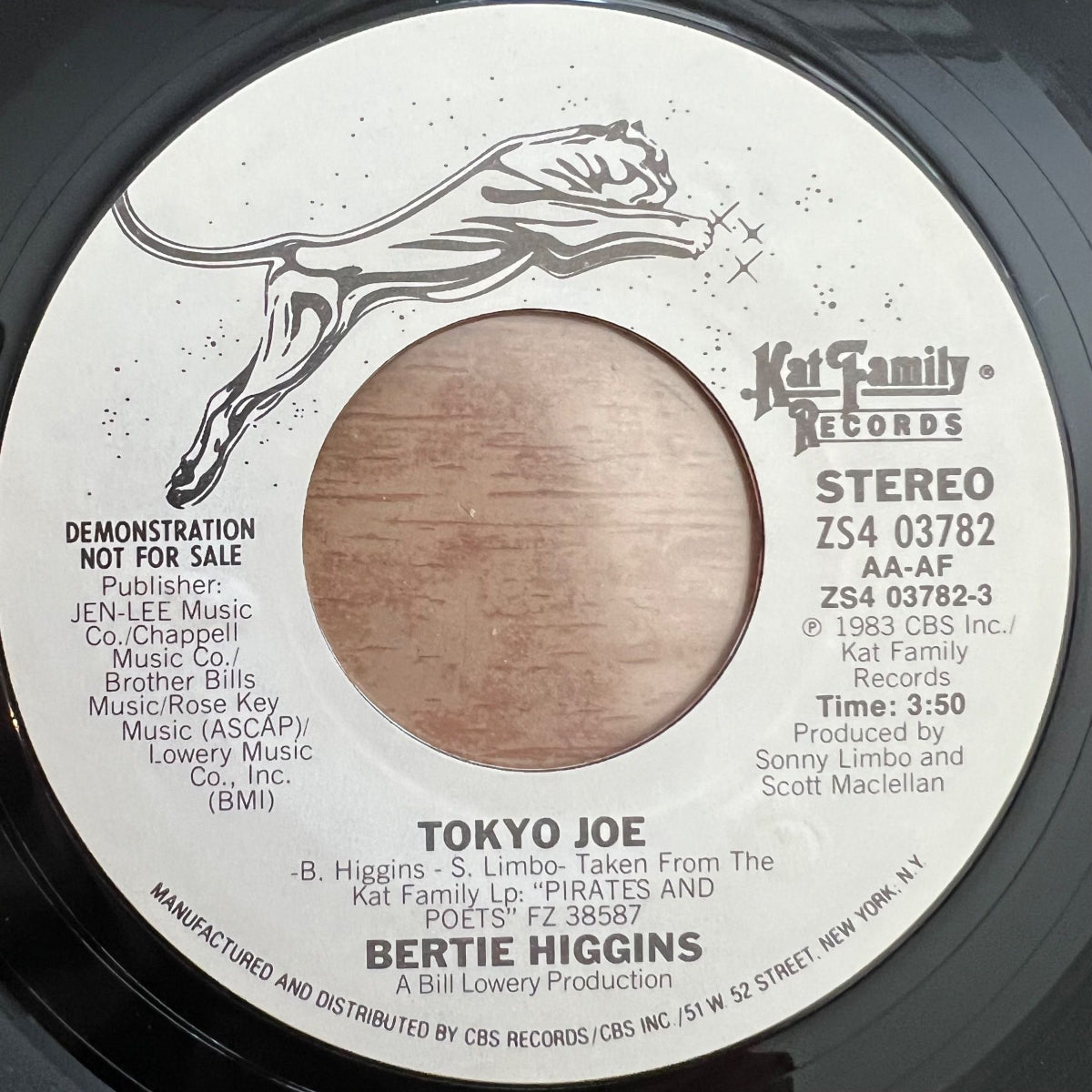 Bertie Higgins - Tokyo Joe / US-Promo1983 - (M-/Neutral)