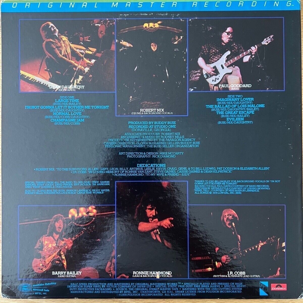 Atlanta Rhythm Section - Champagne Jam / Audiophile MFSL 1980 - (M-/VG+)