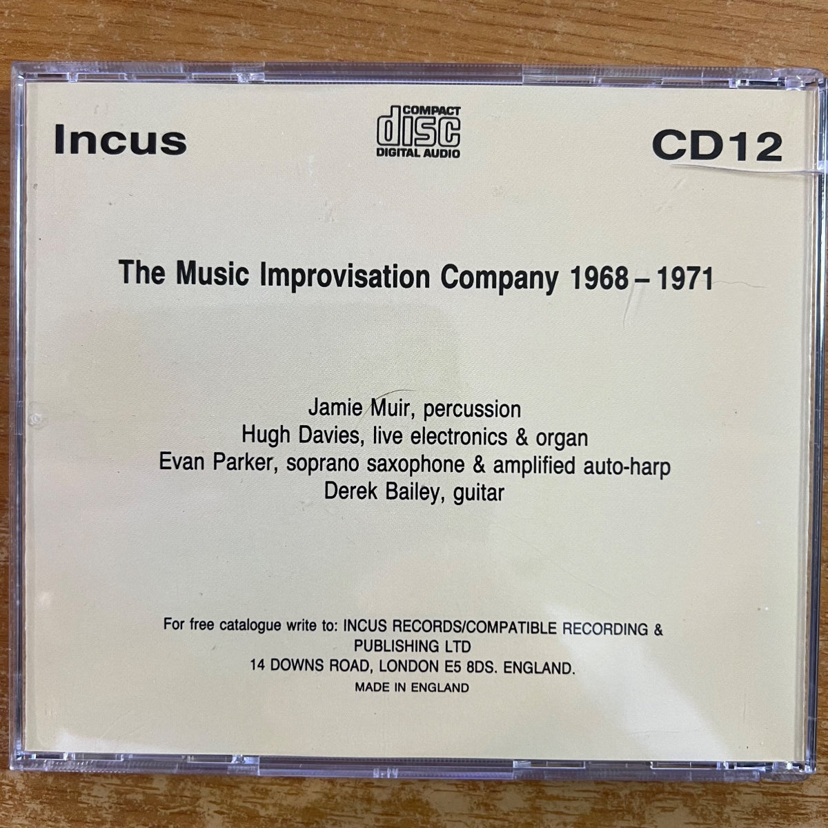 Music Improvisation Company - 1968-1971 / CD - UK Press. 199? - (M-/M-)