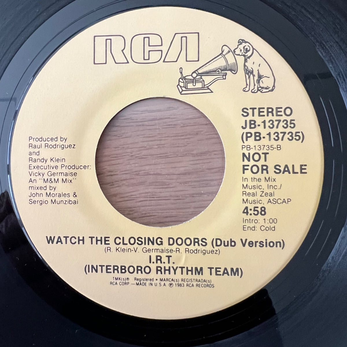 Inerboro Rhythm Team (I.R.T.) -Watch The Closing Doors / US-Promo 1984v - (M-/Neutral)