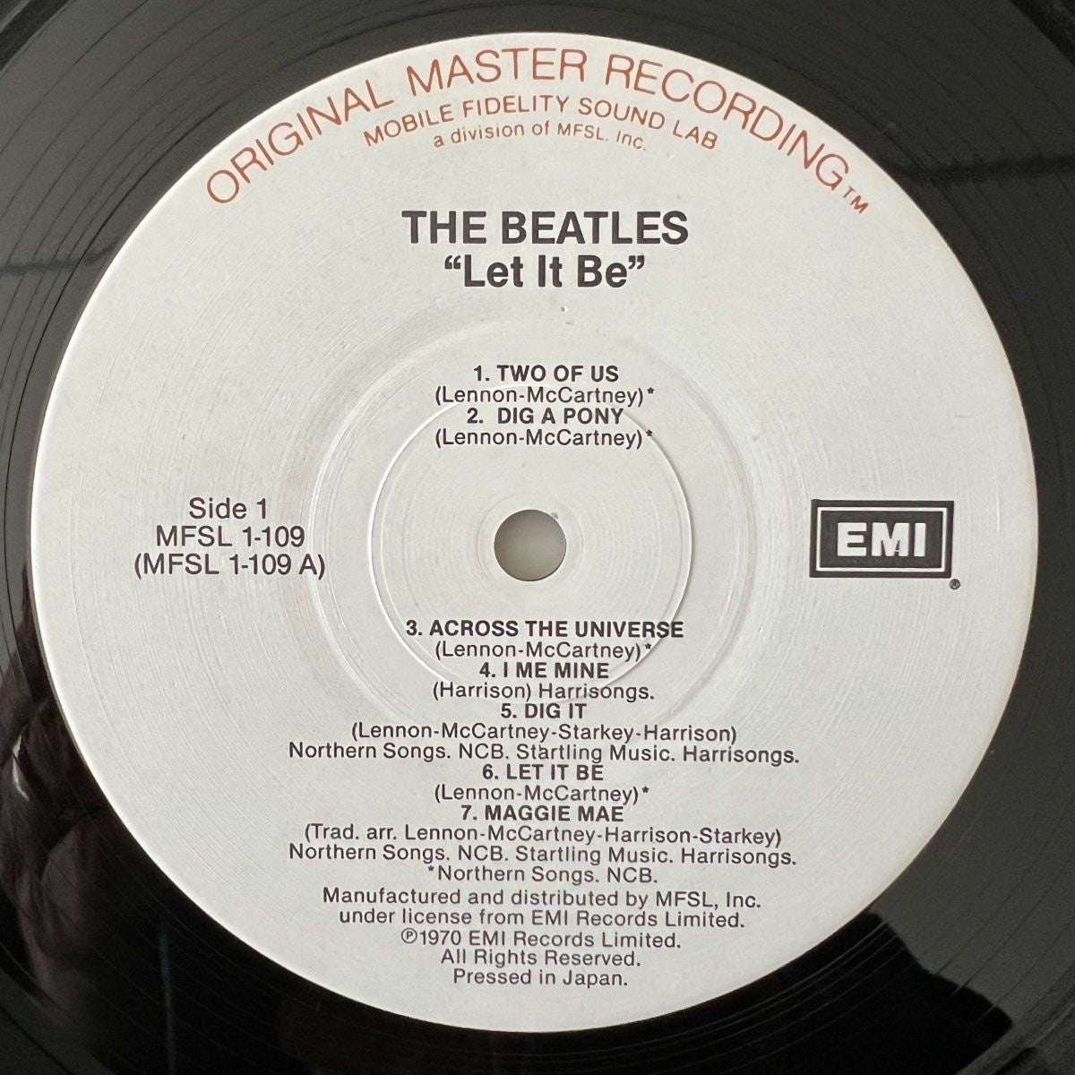 Beatles - Let It Be / Audiophile MFSL 1986 - US 1986 - (M-/M-)