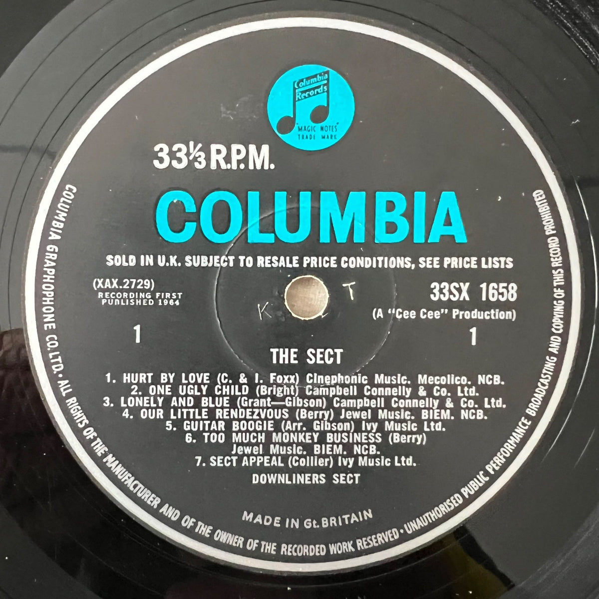 Downliners Sect - The Sect / 1. UK Press. 1964 - Mono - (VG+/VG+)