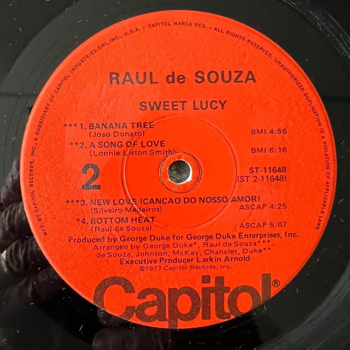 Raul De Souza - Sweet Lucy / 1st US Press. 1977 - (VG++/VG++)