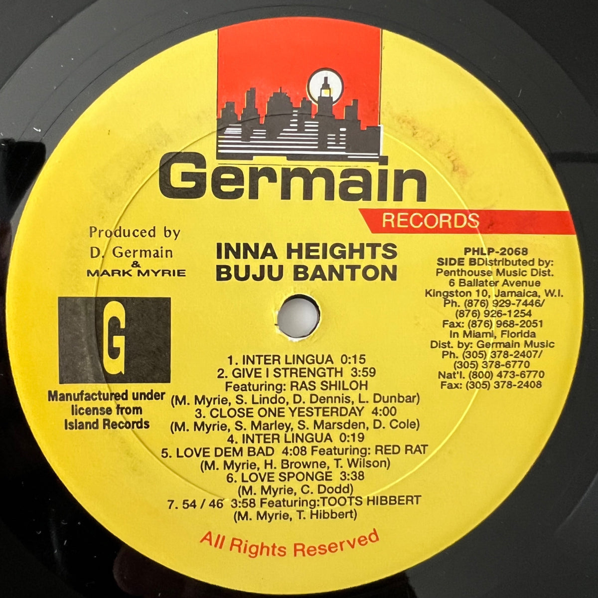 Kuju Banton - Inna Heights / 1. Jamaica Press. 1997 - (M-/M-)