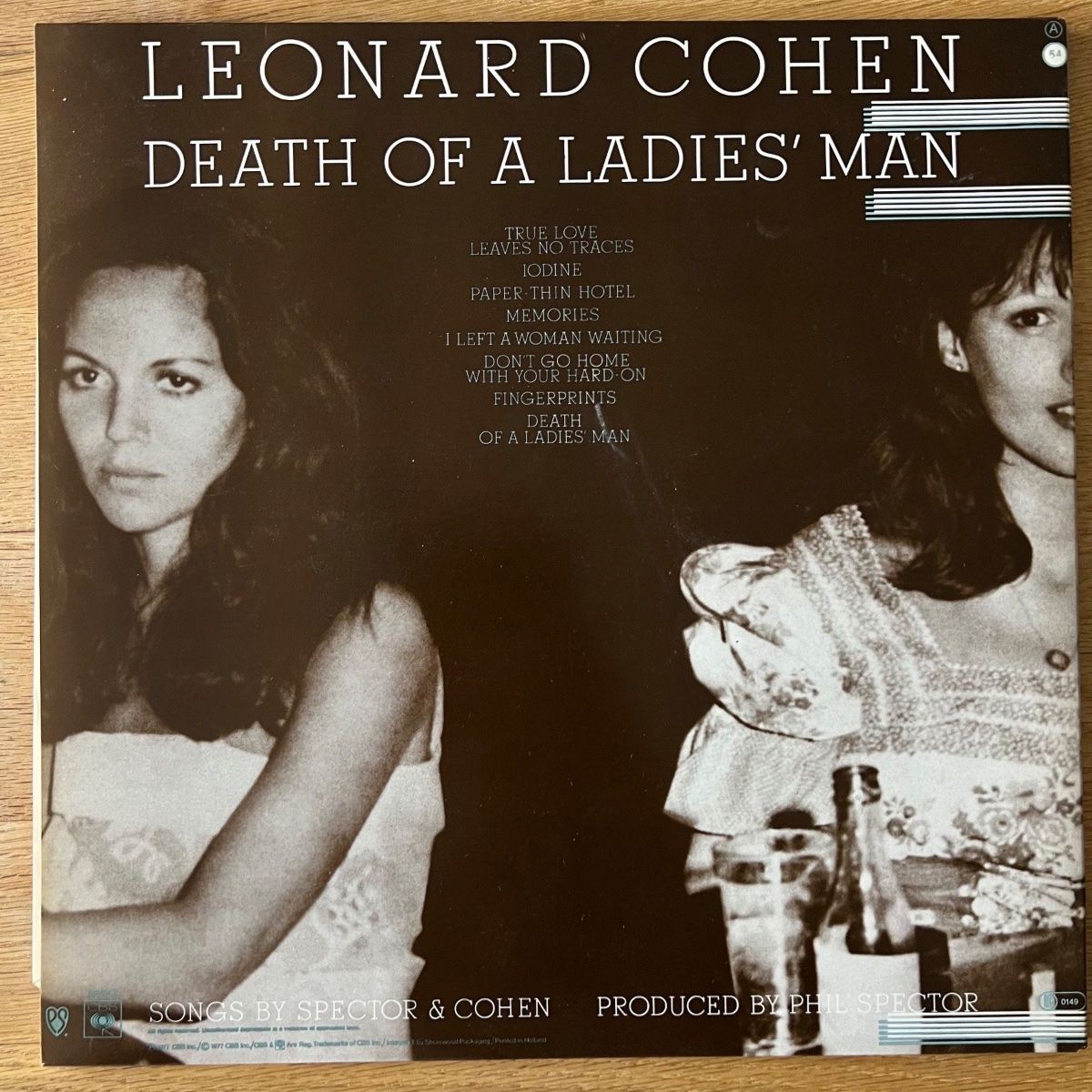 Leonard Cohen - La Mort d'un coureur de jupons / 1. NL Press. 1977 - (M-/M-)