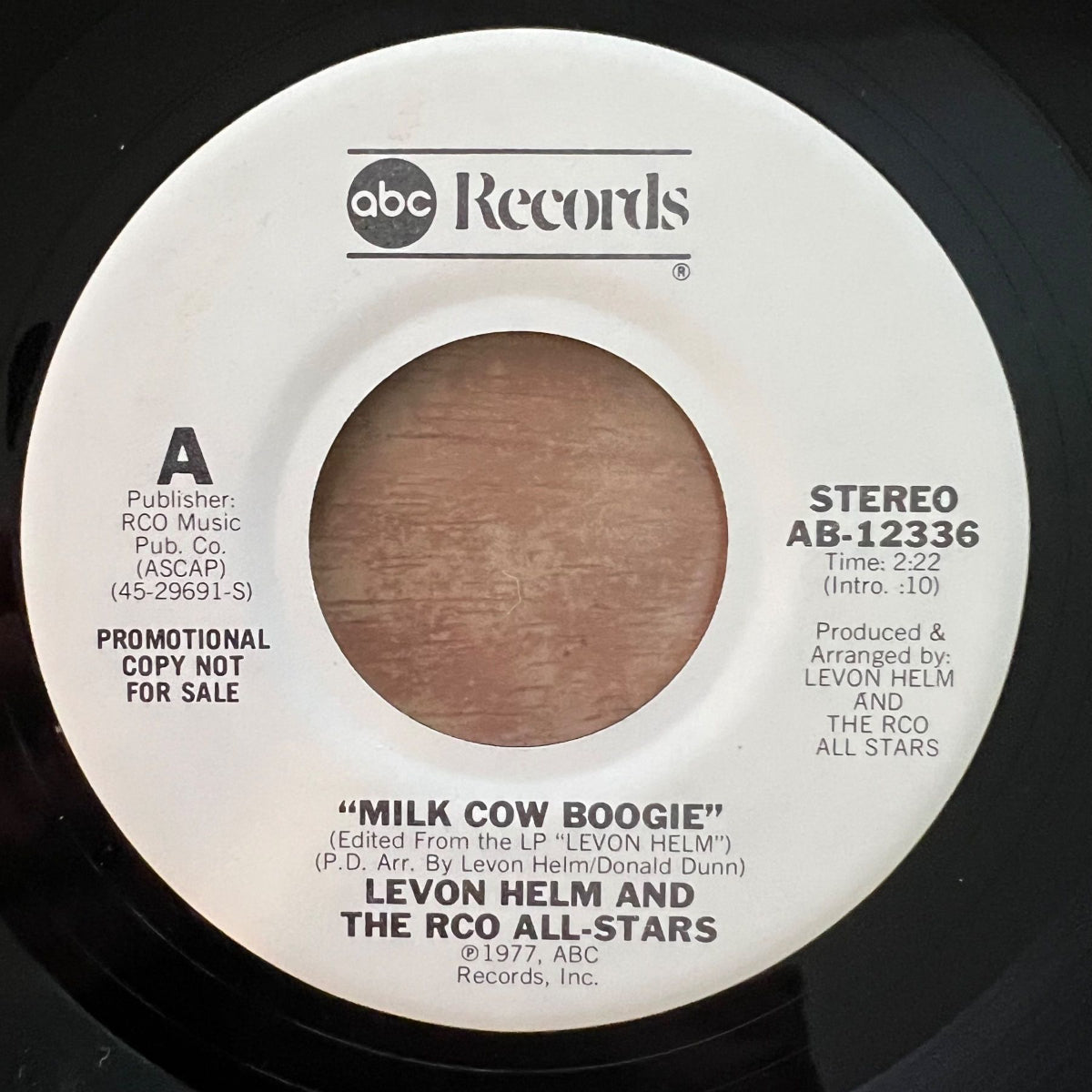 Levon Helm - Milk Cow Boogie / US-Promo 1977 - (M-/Neutral)